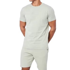 Ensemble décontracté d'été en gros pour femmes : T-shirt à manches courtes en coton et short d'été pour hommes, unisexe, MADE BY HS 2026 - Product Image 2