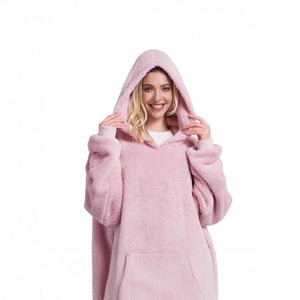 เสื้อสเวตเตอร์ถักแบบมีฮู้ดสำหรับสตรีทผ้าฟลีซผ้าฝ้าย100% สำหรับฤดูหนาว - Product Image 1