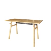 Escritorio moderno de madera maciza para ordenador con panel de metal de pata anudada para uso en oficina o apartamento de muebles para el hogar de Vietnam