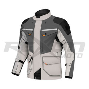 Blousons de moto en toile à capuche, coque en cuir, coupe ajustée, imperméables et coupe-vent, équipement de moto pour homme et femme, protection pour l'hiver - Product Image 1