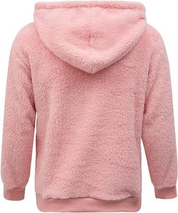 Sudadera con Capucha Unisex de Forro Polar para Invierno, con Logotipo Personalizado Bordado, Estilo Urbano Holgado, Material de Poliéster/Algodón para Hombre y Mujer - Product Image 3