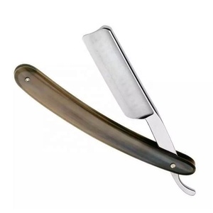 ZACHARAY INDUSTRIES-maquinilla de afeitar plegable y recta, con mango de madera, para peluquero - Product Image 4