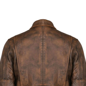 Wholesale Custom Printed Logo Winter Men's <b>Genuine</b> <b>Leather</b> <b>Jacket</b> with Front Design Custom Colors & Sizes - Product Image 4