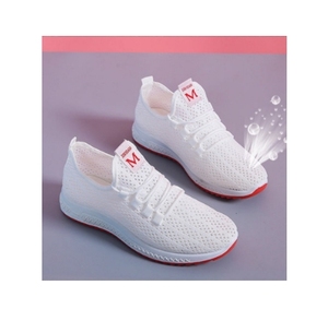 Zapatillas de deporte de moda para mujer, verano 2024, lona con estampado de leopardo, parte superior transpirable, parte inferior gruesa, entresuela de PVC, suela plana de EVA - Product Image 3