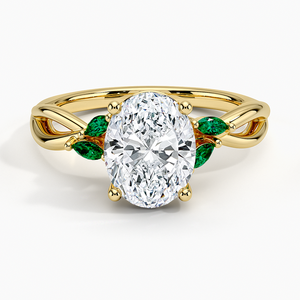 Certified 14K Gold Vintage Style <b>Engagement</b> <b>Ring</b> <b>Unique</b> Proposal Love <b>Ring</b> with Original Design Featuring Lab Diamond Certified - Product Image 1