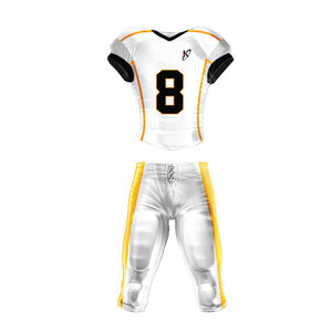 Uniforme de football américain personnalisé professionnel avec logo, 100% polyester, séchage rapide, respirant, unisexe, vêtements de sport pour adultes en ensemble - Product Image 1