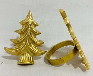 แหวนผ้าเช็ดปากโลหะตอกลายขายดี ดีไซน์งานฝีมือ สำหรับตกแต่งโต๊ะอาหารอย่างหรูหราในงานเลี้ยงที่บ้านหรืองานสังสรรค์ตามฤดูกาล - Product Image 4