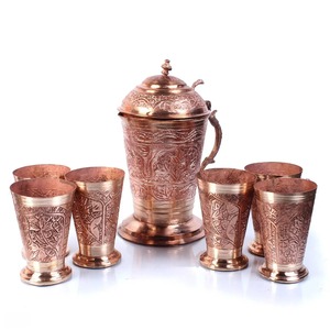 Tasse élégante en cuivre pour Moscou Mule Cocktails Bière Café Thé Cuisine rustique Verres faits à la main Tasse de bar élégante - Product Image 2