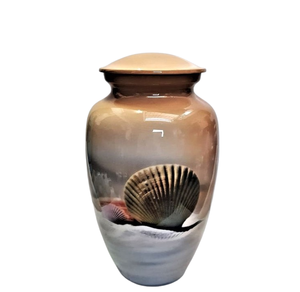 Seashell Serenity Cremation Urn <b>for</b> Human <b>Ashes</b> Adult Male Female <b>Keepsake</b> Urns - Product Image 1