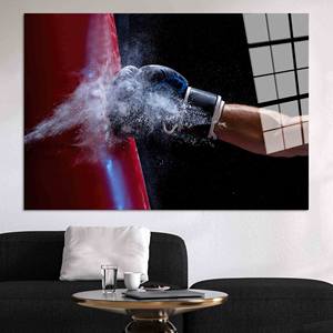 Tableau imprimé sur toile : Décoration murale « Man Cave Boxing » pour espaces modernes, ART EN VERRE TREMPÉ - Product Image 1