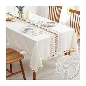 Nappe en dentelle brodée découpée sur mesure pour salle à manger, café, restaurant – OEM, ODM, faible MOQ, vente en gros directe usine - Product Image 4