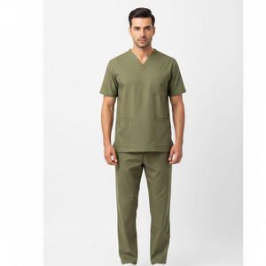 Uniforme de blouses chirurgicales pour hommes 100% coton, fabrication OEM, conception de logo personnalisée, utilisation hospitalière, fournisseur en gros - Product Image 1