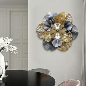Indian Handicaft Luxury Large Metal Wall <b>Clocks</b> Home Decor Mechanical Decoration Designer Wall <b>Clock</b> - Product Image 3