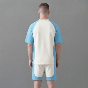 Ensemble court pour homme personnalisé OEM/ODM, imprimé, style streetwear, décontracté, été, 100% coton, respirant, écologique, séchage rapide - Product Image 5