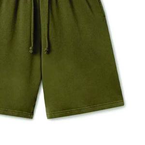 Pantalones cortos informales con logotipo personalizado de alta calidad, pantalones cortos transpirables para correr y el sudor para hombres, pantalones cortos hasta la rodilla para correr en el gimnasio de 5 pulgadas - Product Image 3