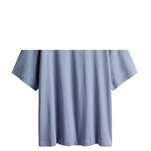 เสื้อยืดลำลองผู้ชายไซส์ใหญ่ ปรับแต่งโลโก้ได้ สีฟ้าอ่อน 220gsm ผ้าฝ้ายออร์แกนิค 100% ระบายอากาศได้ดี ปักลาย - Product Image 5