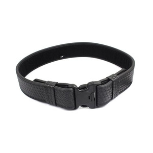 Cowhide Leather Tactical <b>Belt</b> with Plastic Buckle & Hanging <b>Accessories</b> Adjustable Heavy Duty Custom Logo Tactical Duty <b>Belt</b> - Product Image 2