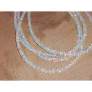 Bijoux artisanaux éthiopiens en opale de feu Welo, perles rondes lisses, perles naturelles en vrac, cadeau - Product Image 3