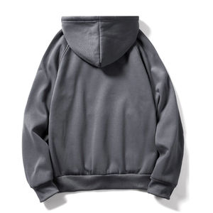 เสื้อฮู้ดผ้าฟลีซสำหรับผู้ชายเสื้อมีฮู้ดผ้าคอตตอนผสม - Product Image 2