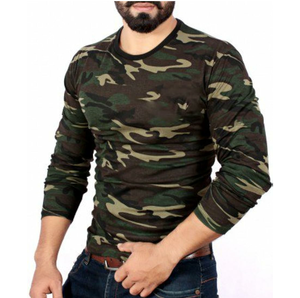 Camiseta de camuflaje de manga larga transpirable para hombre, ropa informal de moda para exteriores, camiseta de camuflaje - Product Image 1