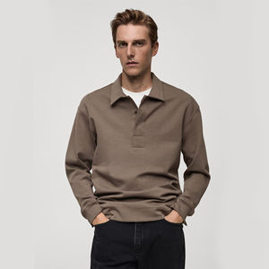 Sudadera de Hombre de Alta Calidad 100% Algodón para Invierno, Corte Ajustado, Tejido Suave, Cuello Redondo, Manga Larga - Product Image 1