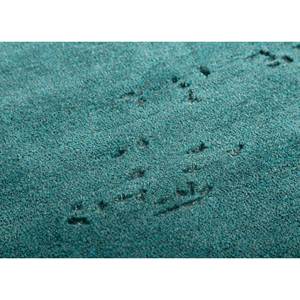 Tapis tufté à la main en laine et viscose, rayé bleu uni, à bruit blanc, rectangulaire 4m pour salon et couloir - Tnq-3204 - Product Image 3