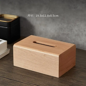 Exclusive Quality <b>Dark</b> Brown Wood Tissue Box Luxurious Decorative Napkin Holder for Hotel Restaurant Living <b>Room</b> Desk - Product Image 4