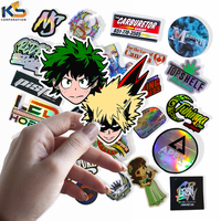 Pegatinas de Anime de Vinilo PVC Personalizadas al por Mayor, Ecológicas, Resistentes al Agua y a los Rayos UV, a Prueba de Agua y Aceite, con Barnizado Mate, Troqueladas