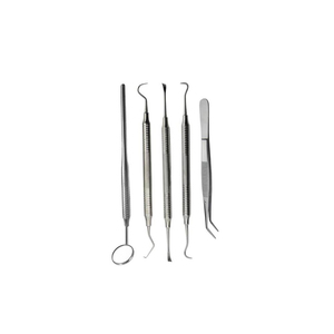 Juego de Instrumentos dentales de acero inoxidable, kit profesional duradero, juego de instrumentos dentales con sonda de espejo explorador y escalador - Product Image 4