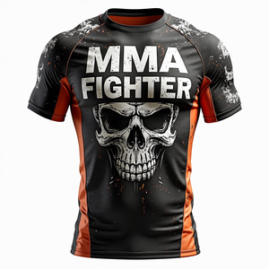 BJJ เสื้อแรชการ์ดแบบพรีเมียมชุดฝึกพิมพ์ดิจิตอลคุณภาพสูงทนทานเสื้อ MMA ระบายอากาศป้องกันรังสียูวีแห้งเร็วออกแบบได้ตามต้องการ - Product Image 5