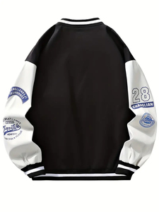 Lycée Baseball Team personnalisé toile Letterman vestes pour enfants col montant numéro point haute rue Style prix de gros - Product Image 2