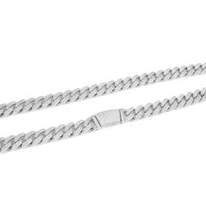 สร้อยคิวบาลิงค์ทองคำแท้ 14K 2 แถว ขนาด 14 มม. ประดับเพชร - Product Image 3