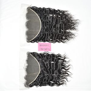 Extensiones de Cabello Humano Natural de la India, 13x6, Frontal, Alta Calidad, 100% Natural, Ondulado Profundo, Cutícula Alineada - Product Image 4