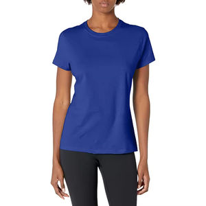 Camisetas Casuales de Mujer a Precio Económico, Ajustadas, de Manga Corta, de Algodón Sólido, Básicas de Verano, al por Mayor - Product Image 1