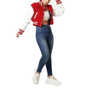Chaquetas de invierno a precio razonable más vendidas con diseño de tamaño personalizado Chaquetas universitarias cortas para mujer hechas en Pakistán - Product Image 5