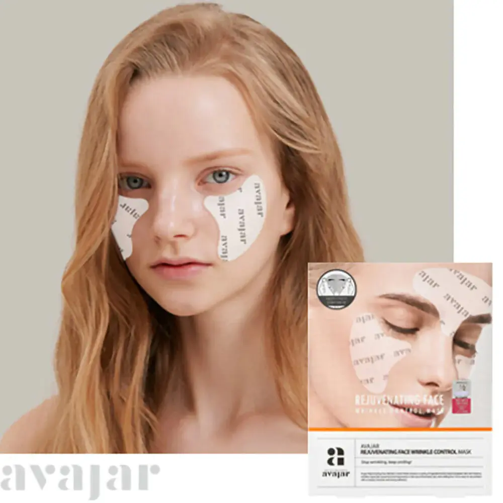 Face Tape Lifting Anti rughe fronte sotto le bende per gli occhi Avajar maschera per il controllo delle rughe del viso ringiovanente 3 pairsx5