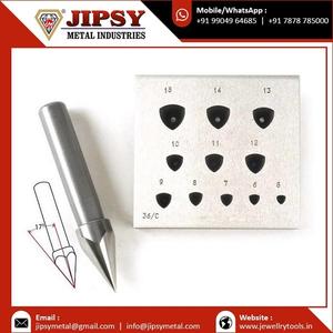 Plaque de serrage, bloc de lunette et poinçon forme hexagonale 4 à 14 mm et 17 degrés mur d'ange correspondant poinçon rond - Product Image 3