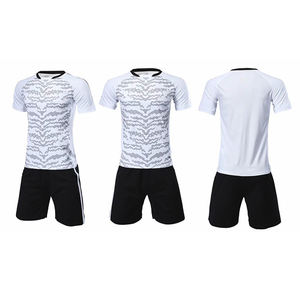 Customized Men/Women's Short Sleeve Football Jersey Shorts High Quality Soccer Training Suit With Name Printing for Adults Kids - Product Image 2