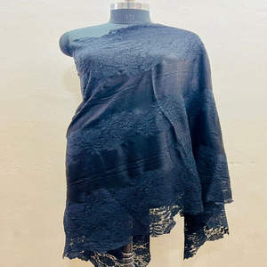 Chal de trabajo de encaje de Pashmina puro hecho a mano para mujer Flexible All Seasons KC ENTERPRISES - Product Image 6