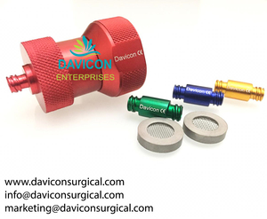 Juego de transferencia de grasa manual de acero inoxidable NANO con 4 adaptadores anaeróbicos y 3 filtros/cartuchos reutilizables - Product Image 5