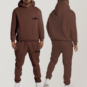 Chándal de lana de algodón pesado Unisex de alta calidad en blanco con múltiples colores, chándal con logotipo personalizado de secado rápido y transpirable para hombre - Product Image 4