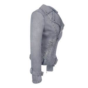 Chaqueta de Cuero para Mujer con Diseño Exclusivo - Chaqueta de Cuero Ajustada, Impermeable y Resistente al Viento con Logotipo Personalizado - Product Image 3