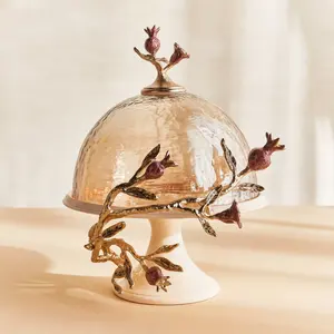 Soporte de pastel de madera de Metal de 2 niveles Soporte de pastel de último diseño de alta calidad Elegante para cumpleaños Boda Hotel Fiestas Uso de servicio - Product Image 6