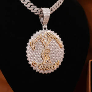 Diseño personalizado forma estética Moissanite diamante 925 plata esterlina Funky colgante helado estilo Hip Hop colgante personalizado para hombres - Product Image 4