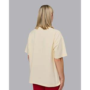T-shirt surdimensionné pour femmes grandes tailles - Ivoire Rouge cerise FLXCotton - Product Image 4