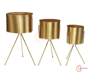 Pots de fleurs et jardinières en métal élégants de haute qualité pour la décoration de la maison et du jardin jardinière de fleurs intérieure et extérieure pour l'approvisionnement - Product Image 3