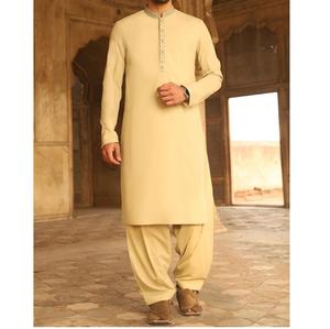Ropa islámica para hombre, diseño bordado Shalwar Kameez para hombre, conjunto de 2 uds de caballeros en blanco liso, trajes para hombre, venta al por mayor, Salwar Kameez - Product Image 5