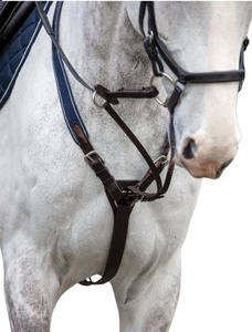 Pechera Ecuestre de Cuero Joya con Accesorio Elástico para Correr, Tamaño y Logotipo Personalizables, Te Brinda Opciones - Product Image 4