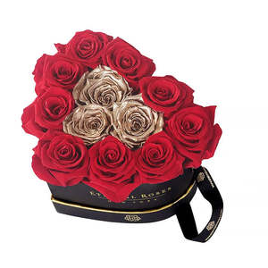 Chelsea Eternal Rose Gift Box White Square Box with Fresh Roses for Valentine's Day and Mother's Day Gifts - Product Image 3