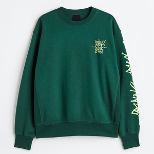 Diseño personalizado Hombres Casual al aire libre Sudadera Top ODM Invierno Fleece con patrón de impresión Precio - Product Image 4
